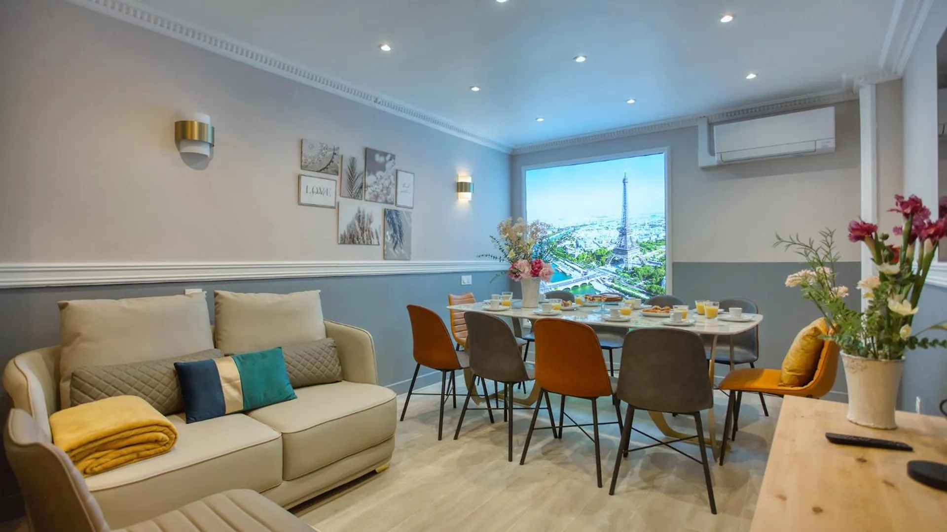 Apartment Elegant Triplex In - Ideal For 10 - Aircon Paris